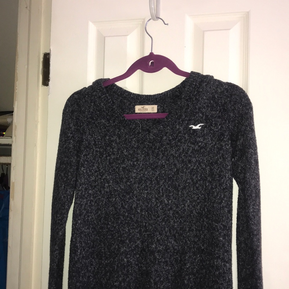 Hollister Grey Marled Sweater